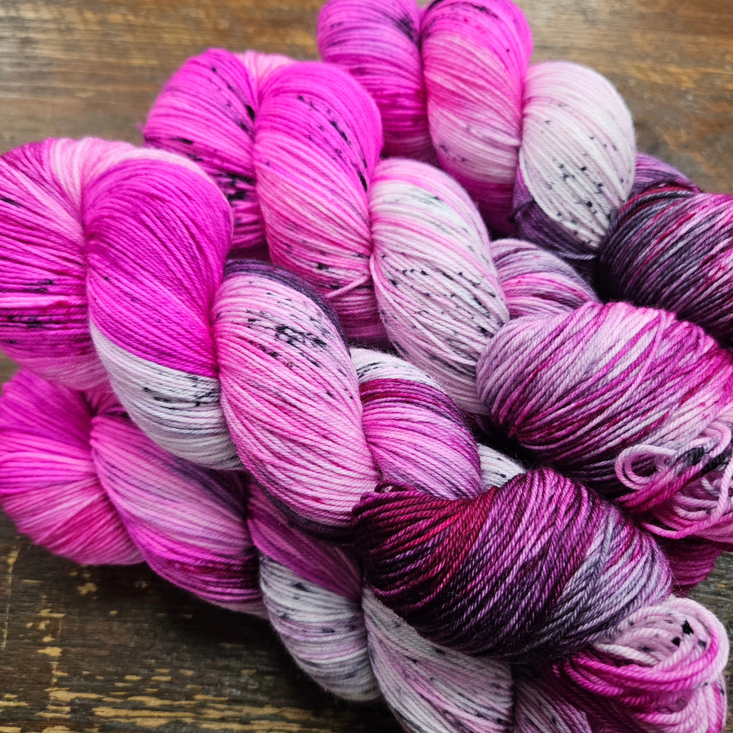 Merino Sock - Full Pink Moon 4 HYC Four Year Anniversary - Heathered Yarn Company