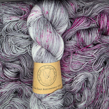 Load image into Gallery viewer, Merino Sock - *SET* Full Pink Moon 5 HYC Five Year Anniversary (dark and light) - Heathered Yarn Company