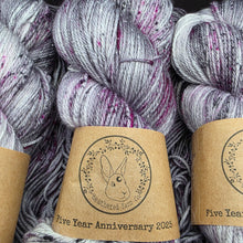 Load image into Gallery viewer, Sparkle Merino Sock - Full Pink Moon 5 HYC Five Year Anniversary - Heathered Yarn Company