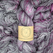 Load image into Gallery viewer, Merino Sock - Full Pink Moon 5 HYC Five Year Anniversary (dark) - Heathered Yarn Company