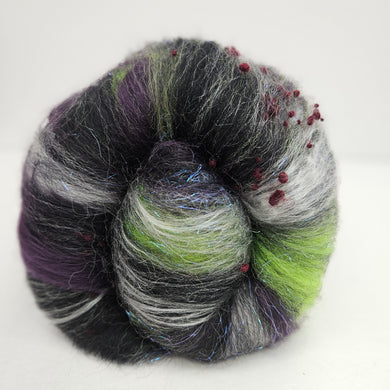 Spooky Ooky Fiber Batt - Heathered Yarn Company