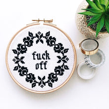 Load image into Gallery viewer, Fuck Off Cross Stitch Kit
